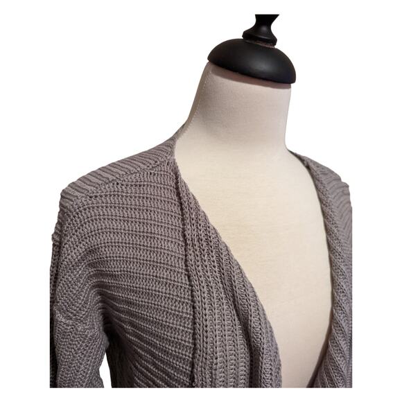 Milano Draping Open Front Cardigan Sweater Size L - Picture 3 of 4